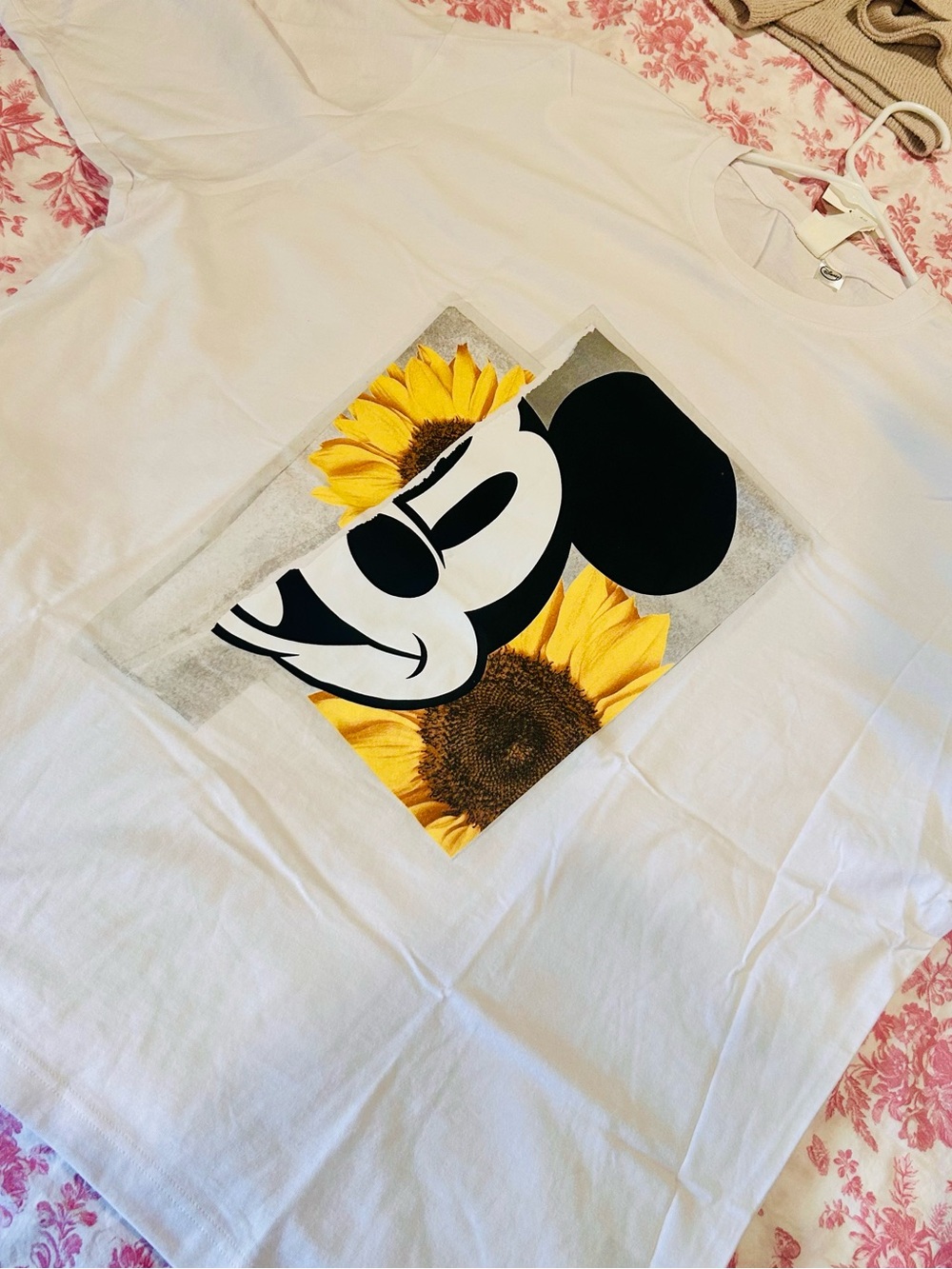 Disney White Crewneck T‑Shirt